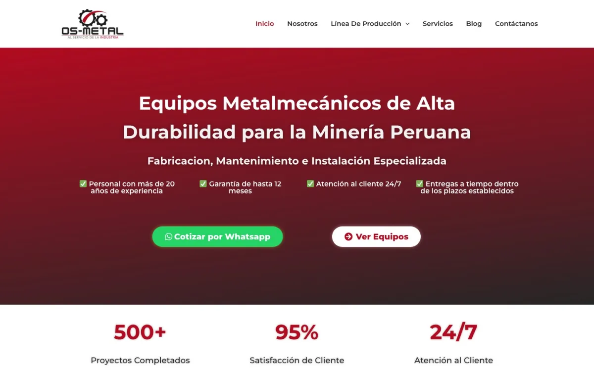Portada de OS-Metal en una computadora